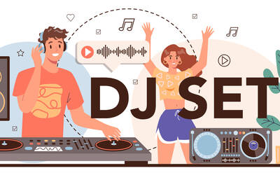DJ che suona dischi